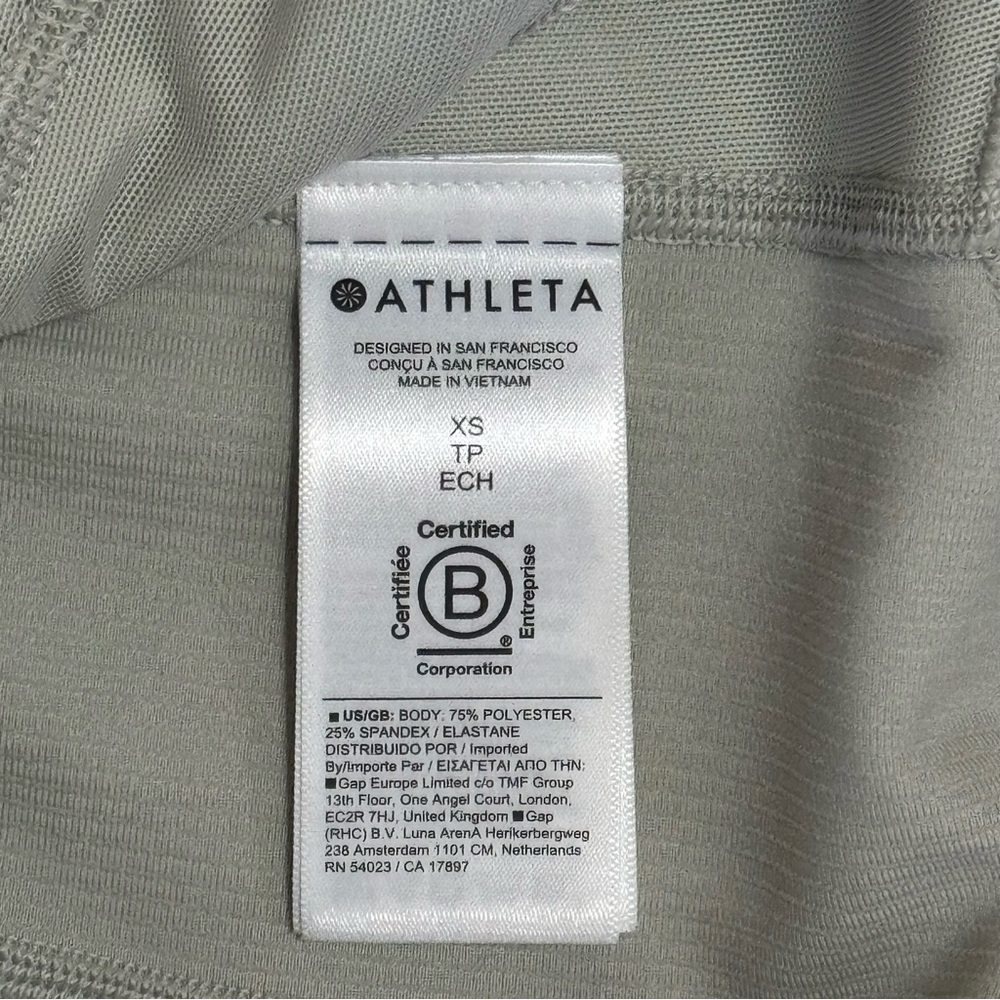 Athleta Salutation Ribbed Jacket II XS Gray Grey Zip-Up Stretch Activewear NWT - Picture 11 of 13